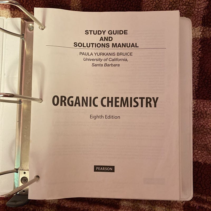 Student Study Guide and Solutions Manual for Organic Chemistry