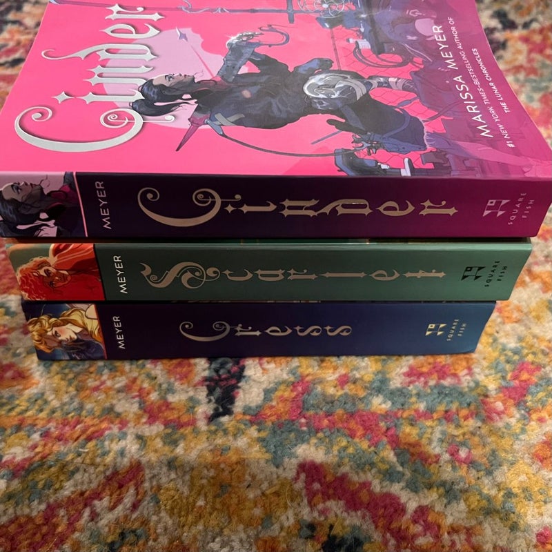 Complete Series Set LUNAR CHRONICLES 1-3 Lot Books Marissa Meyer EXCELLENT
