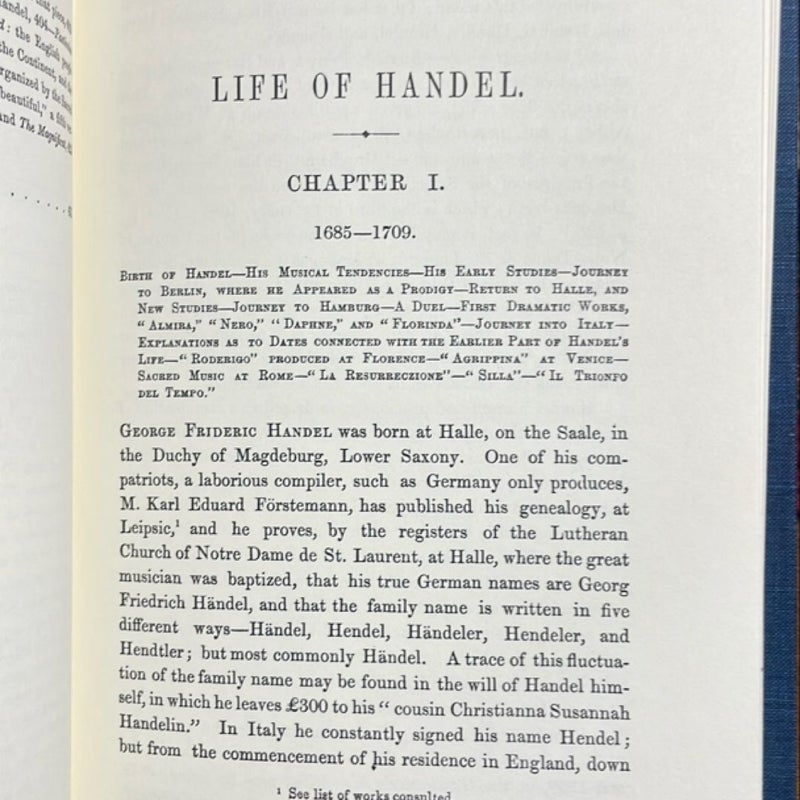 The Life of Handel (1979 Da Capo Press Reprint)