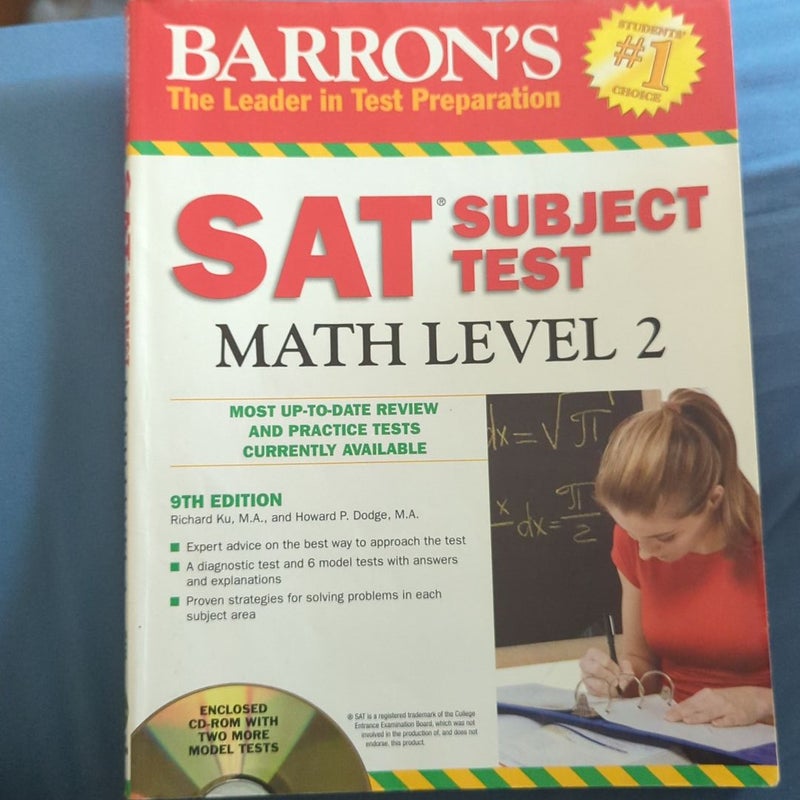 Barron's SAT Subject Test Math Level 2 with CD-ROM