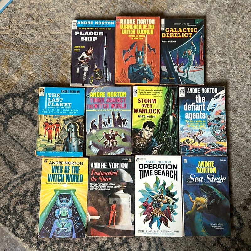 Lot of 11 by Andre Norton