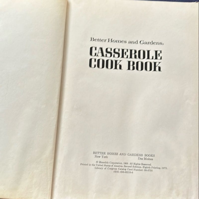  Better Homes and Gardens Casserole Cook Book