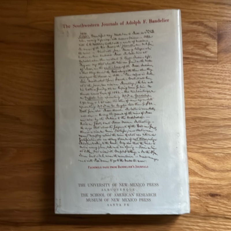 Charles H. and Carroll L. Riley Lange The Southwestern Journals of Adolph F. Bandelier 1880-1882 edited and annotated by Charles H. Lange and Carroll L. Riley