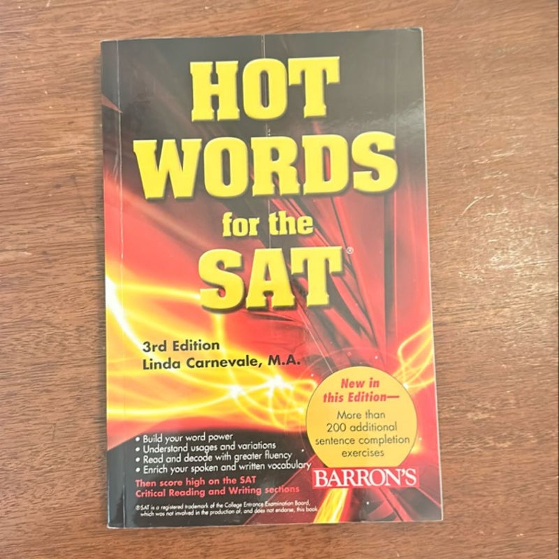 Hot Words for the SAT