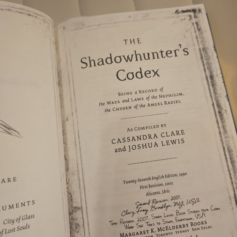 The Shadowhunter's Codex