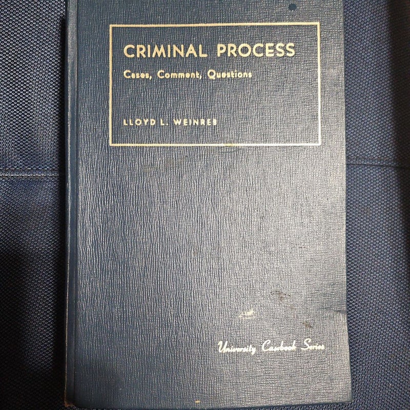 CRIMINAL PROCESS