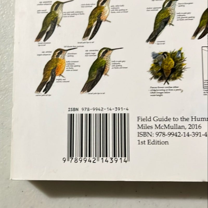 Field guide to the hummingbirds