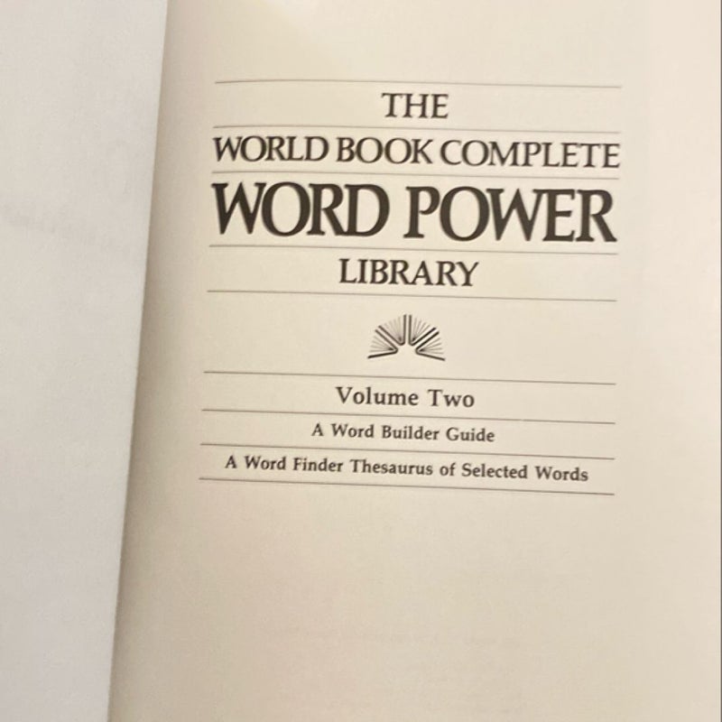 BUNDLE: The World Book Complete Word Power Library Vol. 1 and 2 