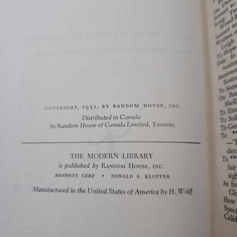 The Complete Poetry and Selected Prose of John Keats