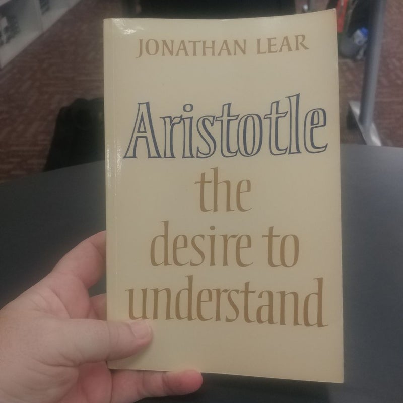 Aristotle: the desire to understand 