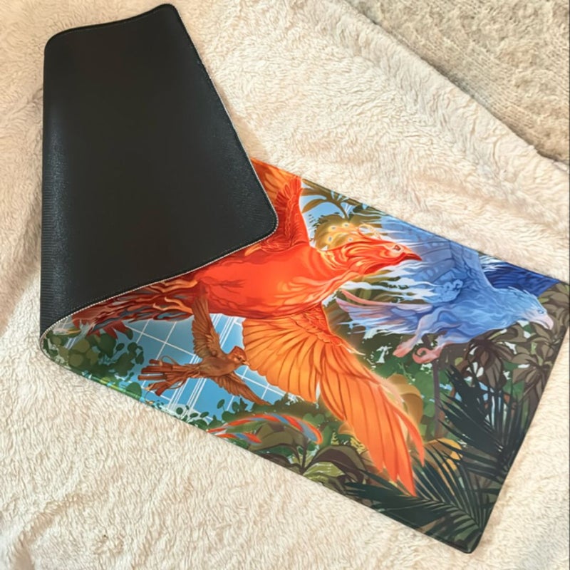 The Phoenix Keeper desk mat (Illumicrate exclusive)