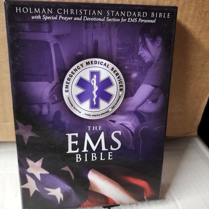 HCSB Emergency Medical Services Bible, Blue LeatherTouch