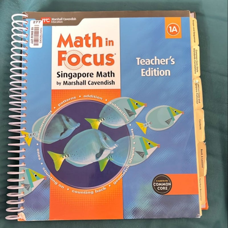 Math in focus teacher's edition 1a 2015