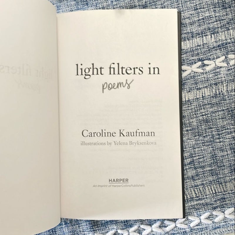 Light Filters in: Poems