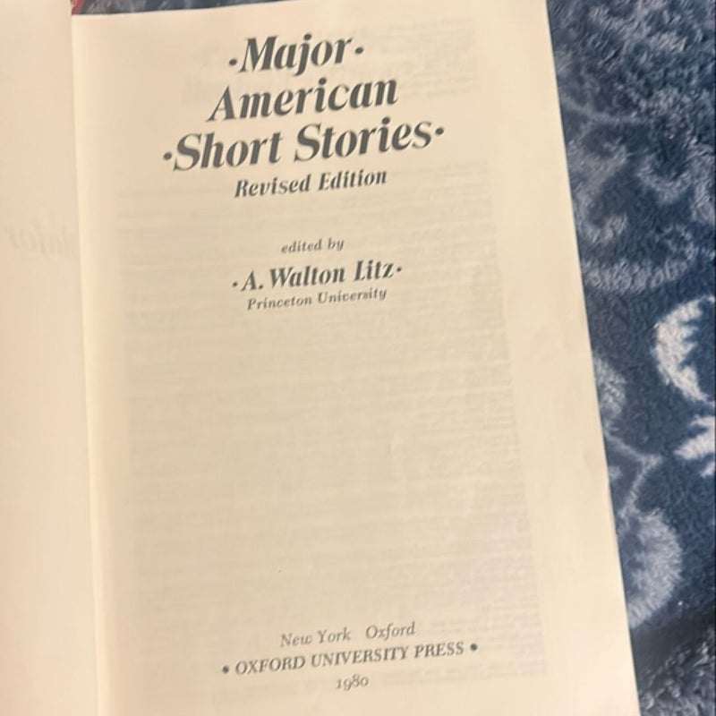 Major American Short Stories