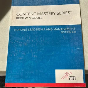 Nursing Leadership and Management Edition 8. 0