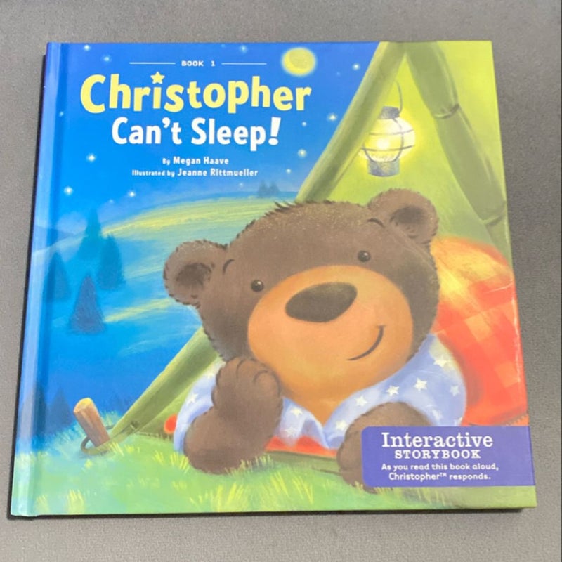 Christopher Can't Sleep Plush and Book Combo