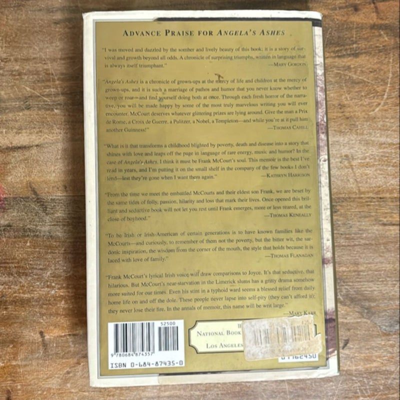 Angela's Ashes & ‘Tis SIGNED