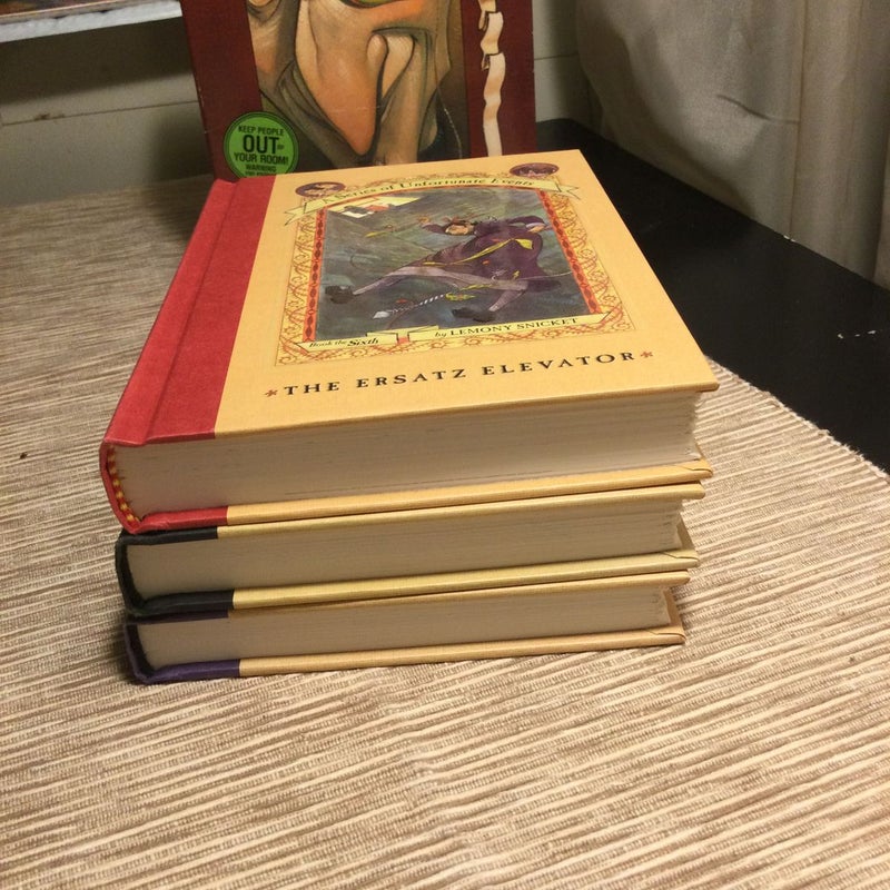 A Series of Unfortunate Events Boxed Set of 3 Books  (Books 4-6)  