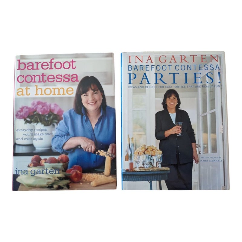 Lot of 2 Barefoot Contessa at Home & Parties HC/DJ