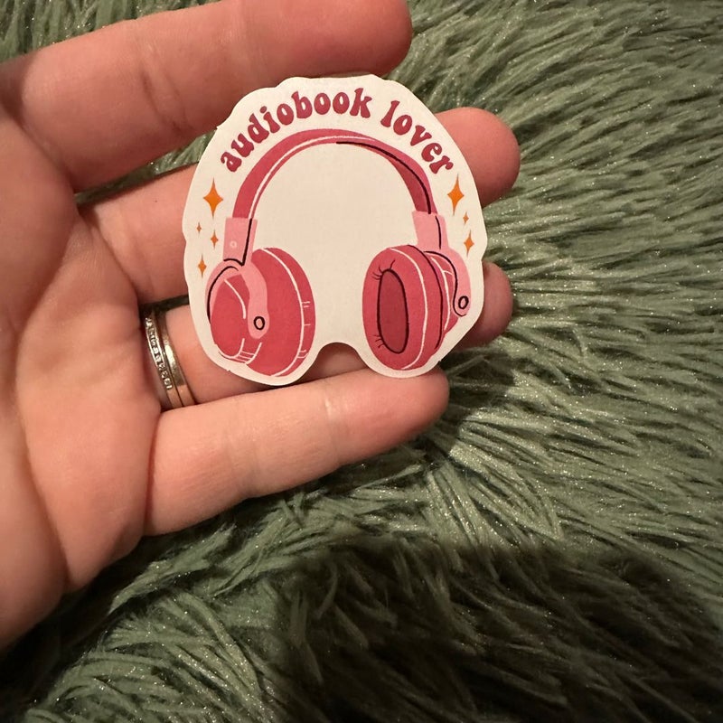 Audiobook lover sticker 