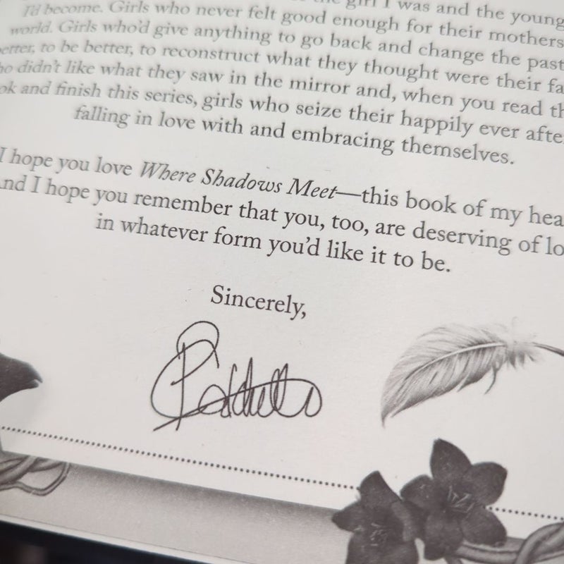 Fairyloot Signed Where Shadows Meet