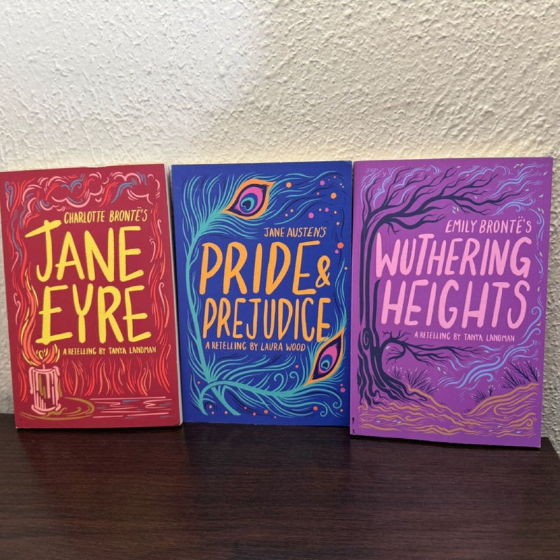 Young Adult Retelling Bundle: Jane Eyre, Pride & Prejudice & Wurthering Heights