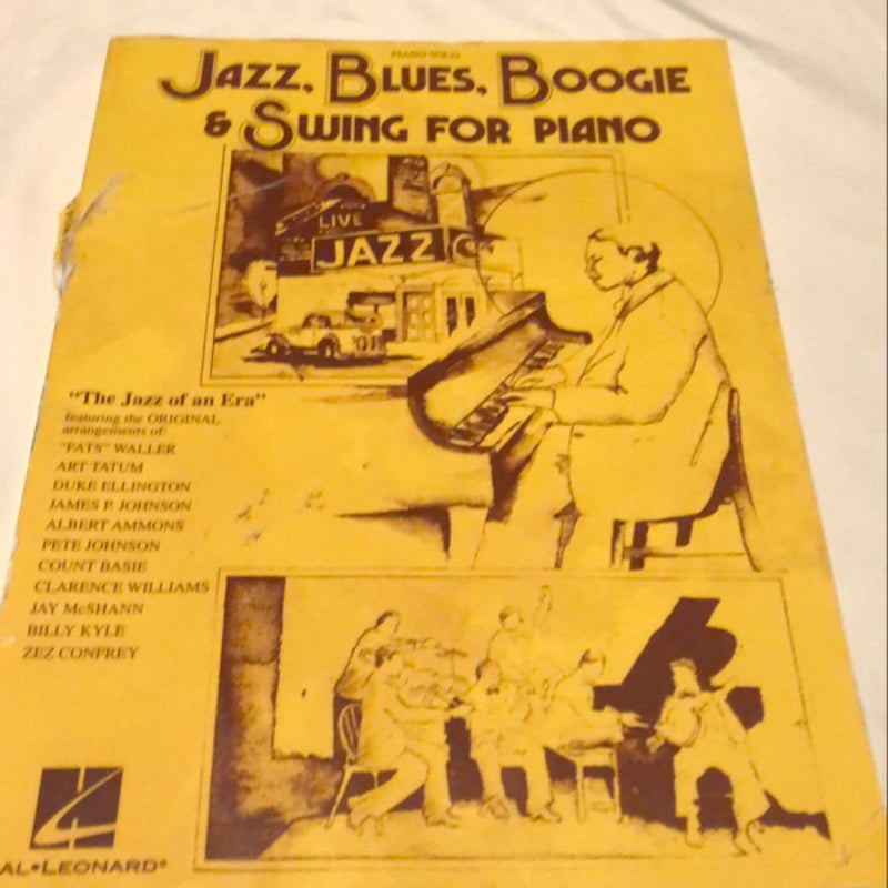 Jazz, Blues, Boogie and Swing for Piano