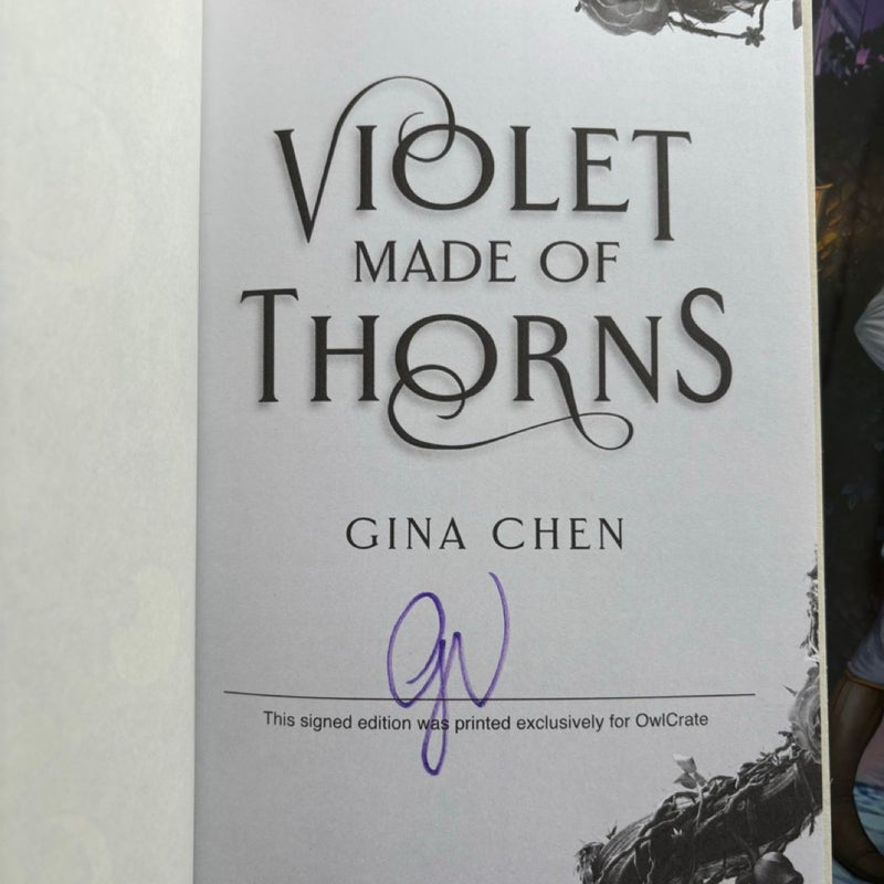 Violet Made of Thorns HANDSIGNED Owlcate Exclusive 1st Ed.