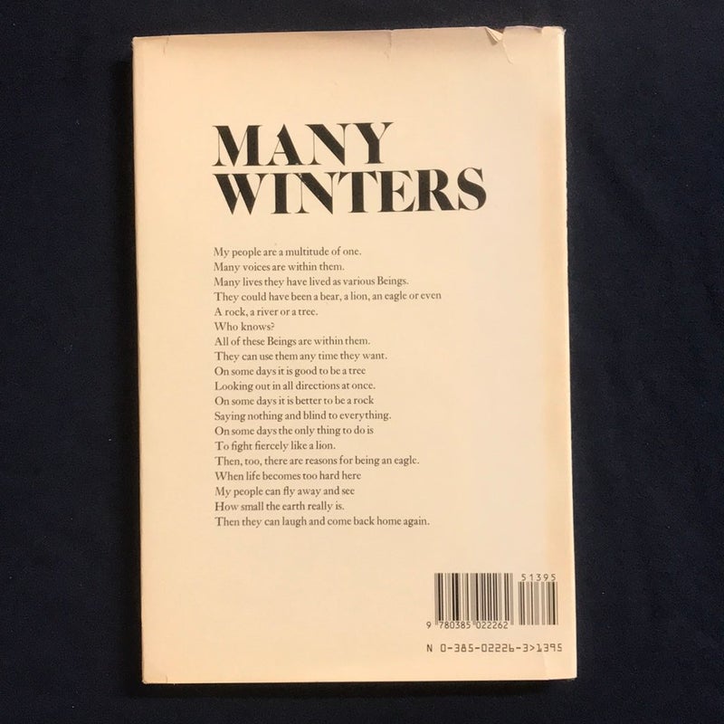 Many Winters : Prose and Poetry of the Pueblos