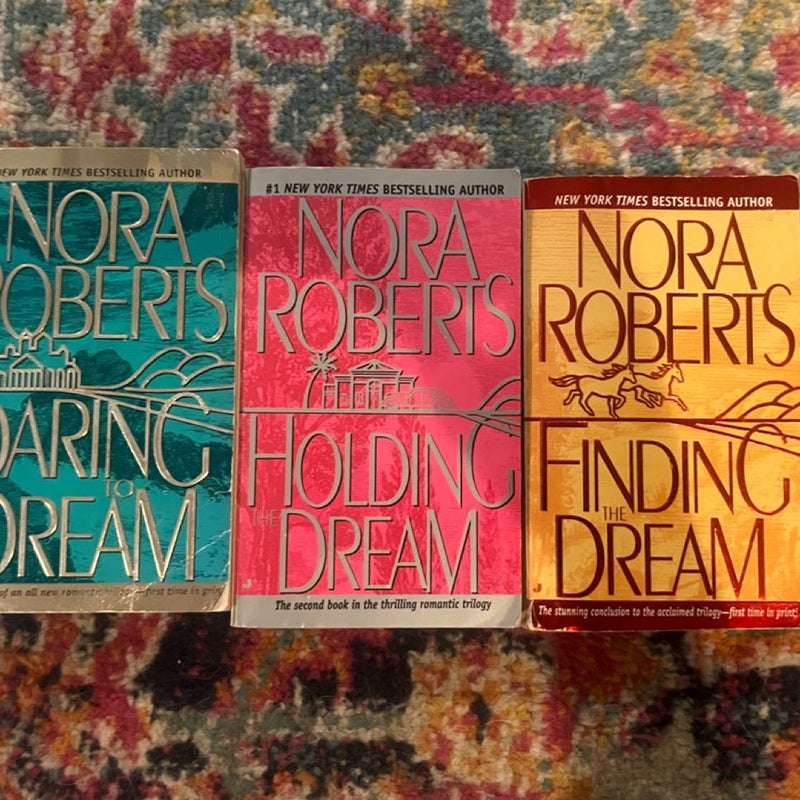 Nora Roberts~Lot 3 PB~Complete Dream Trilogy~Daring / Holding /Finding the Dream