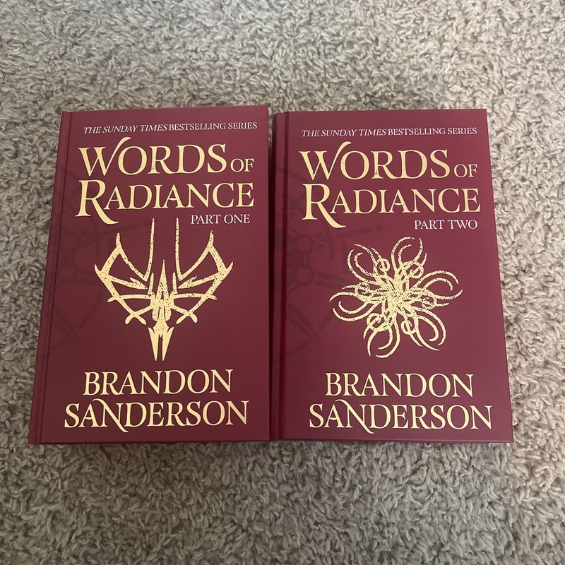Words of Radiance Part One and Part Two FairyLoot