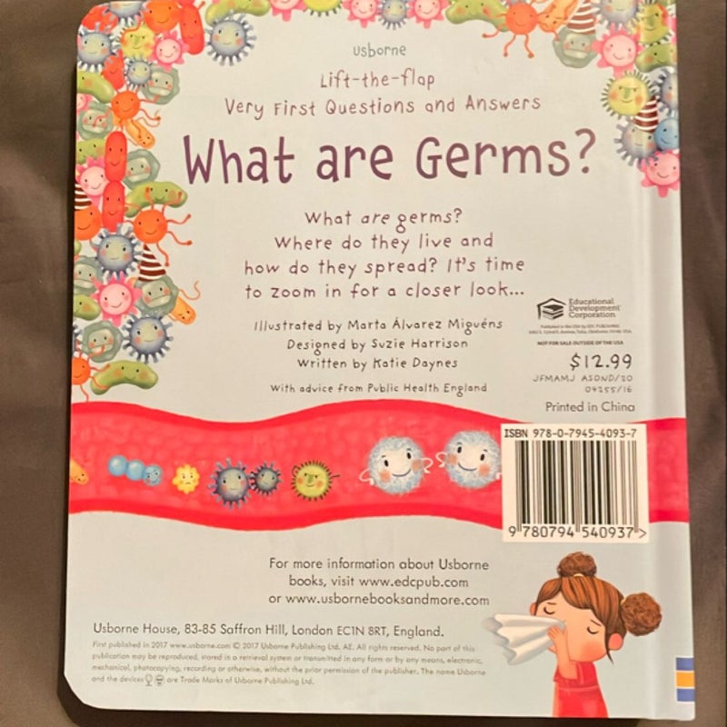 Lift-The-Flap Very First Questions and Answers What Are Germs?