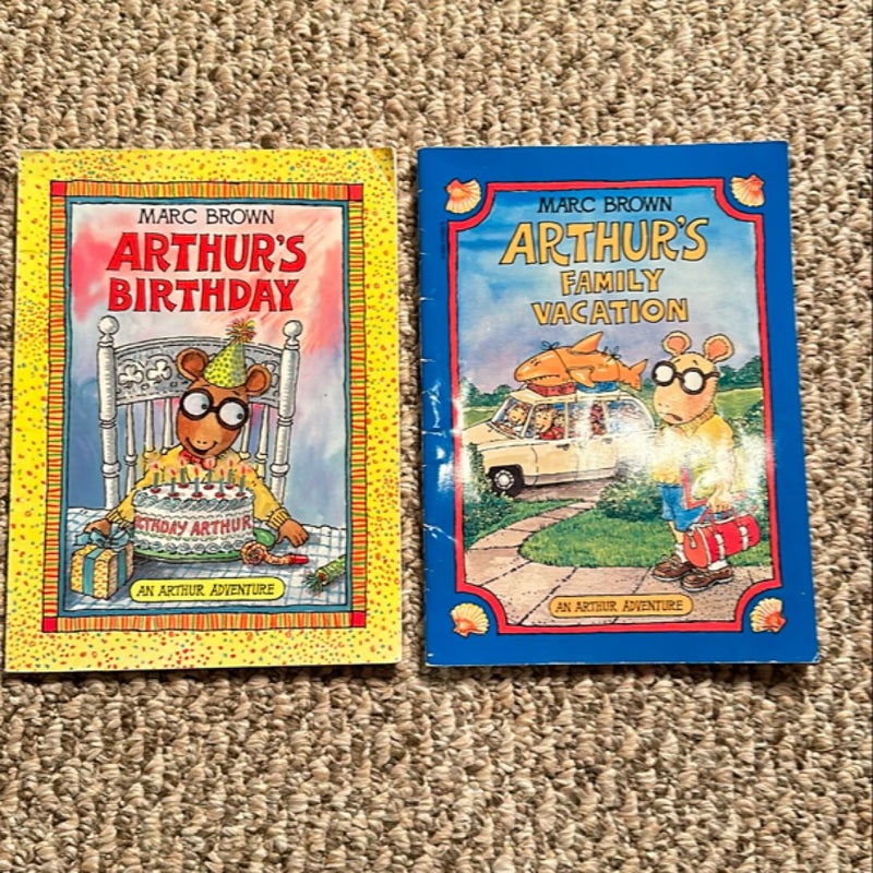 Lot/Bundle of 7 Arthur books by Marc Brown