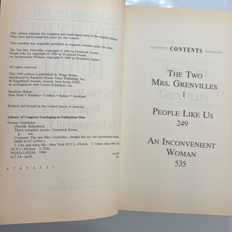 Three Complete Novels