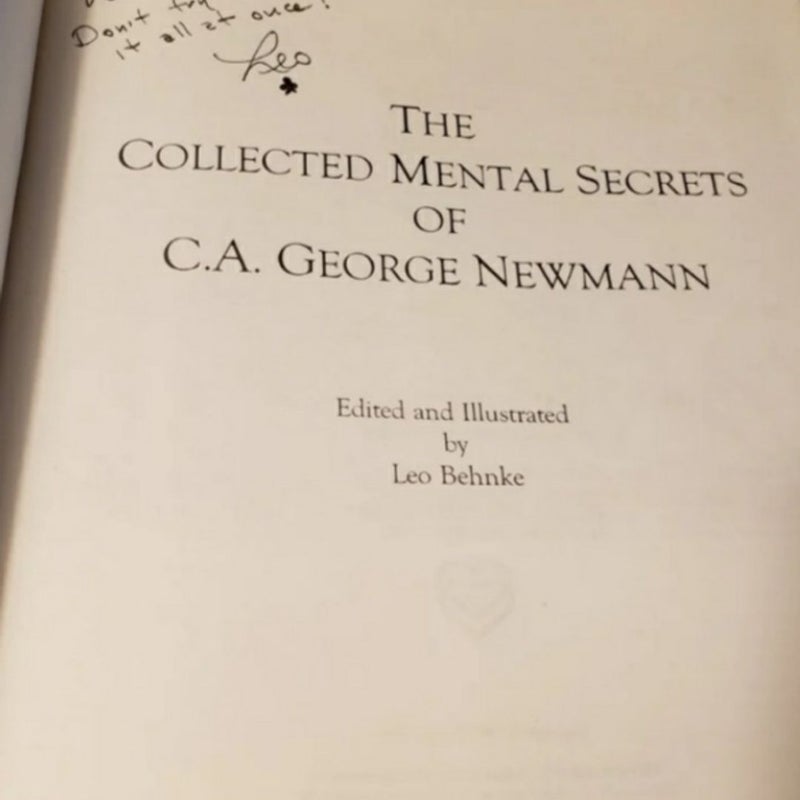 Collected Mental Secrets From The Famous Newmann Library: # 127 of 250. 