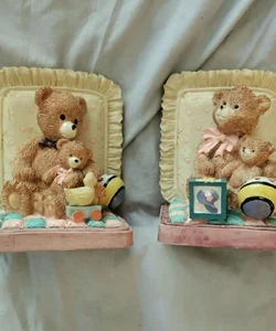 Teddy Bear Nursery Bookends