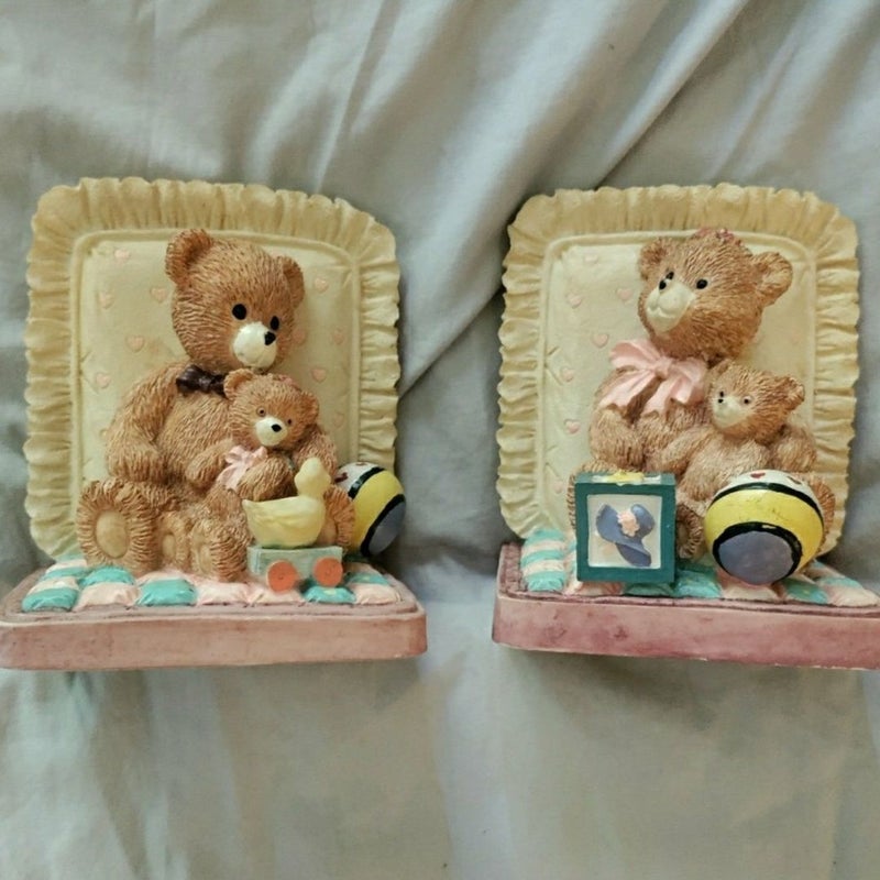 Teddy Bear Nursery Bookends