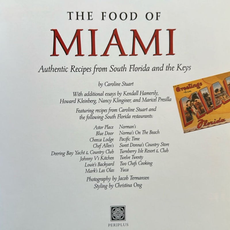 The Food of Miami
