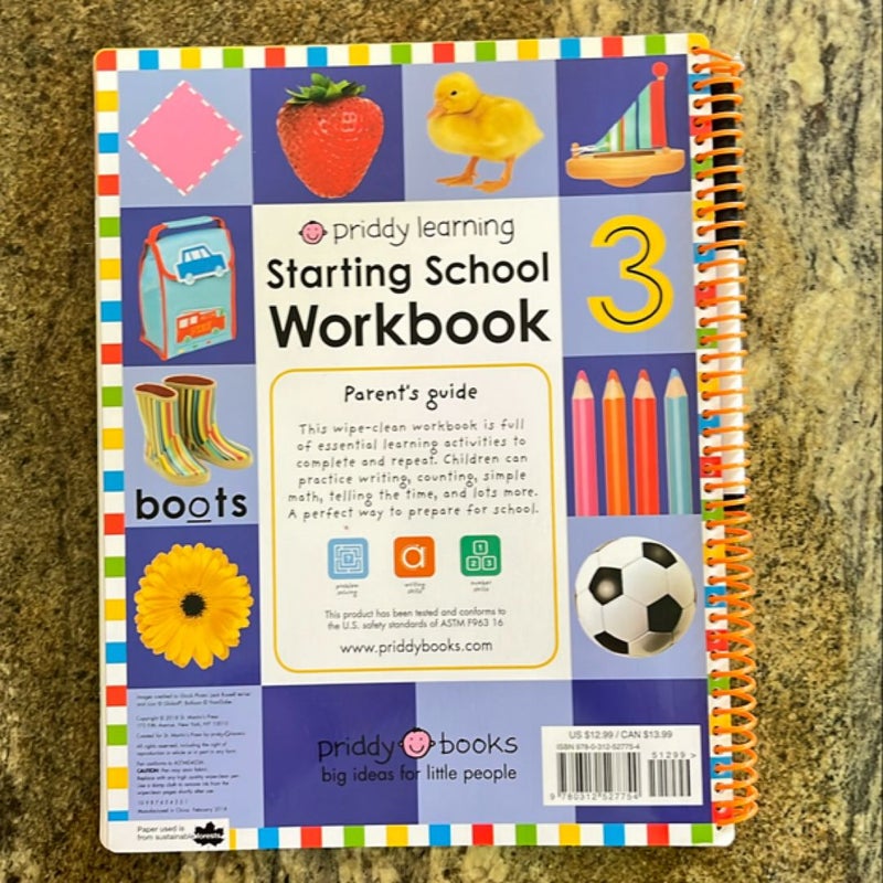 Wipe Clean: Starting School Workbook