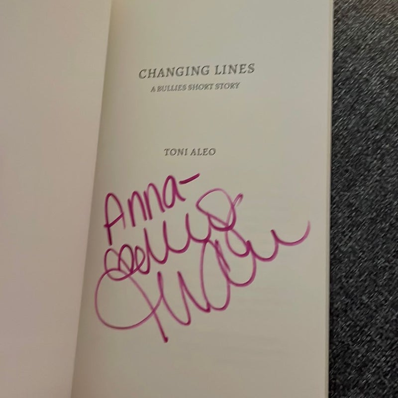 Changing Lines (signed by the author)