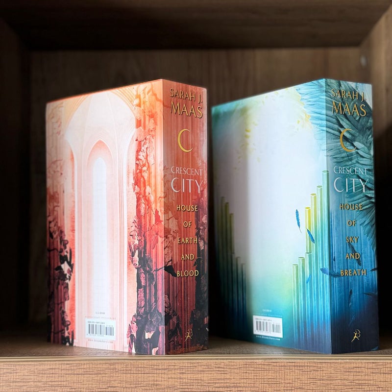 *custom sprayed* Barnes & Noble Editions of Crescent City 1 & 2