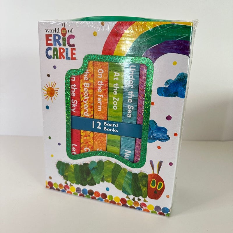 World of Eric Carle Board Book Set, 12 Mini Board Books, NEW
