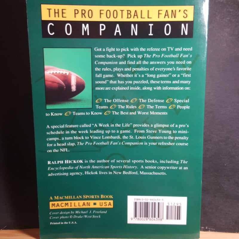 The Pro Football Fan's Companion