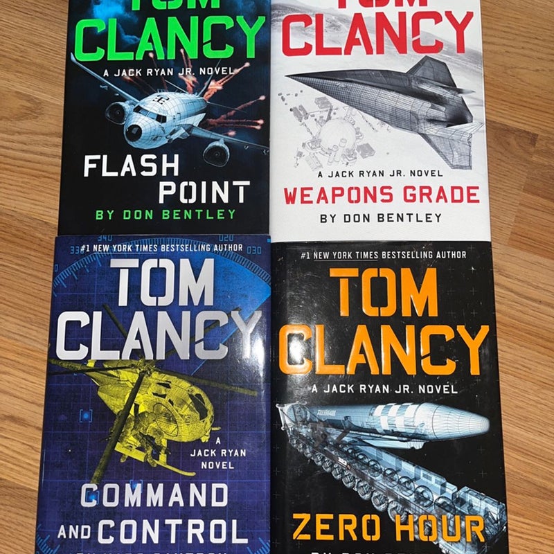 Assortment of Tom Clancy hardcover books