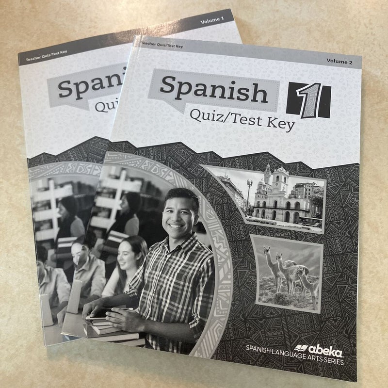 Abeka Spanish 1 quiz and test key volumes 1&2
