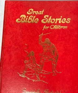 Vintage 1974 Great Bible Stories For Children Royal Publishers Large Print Illustrated Book