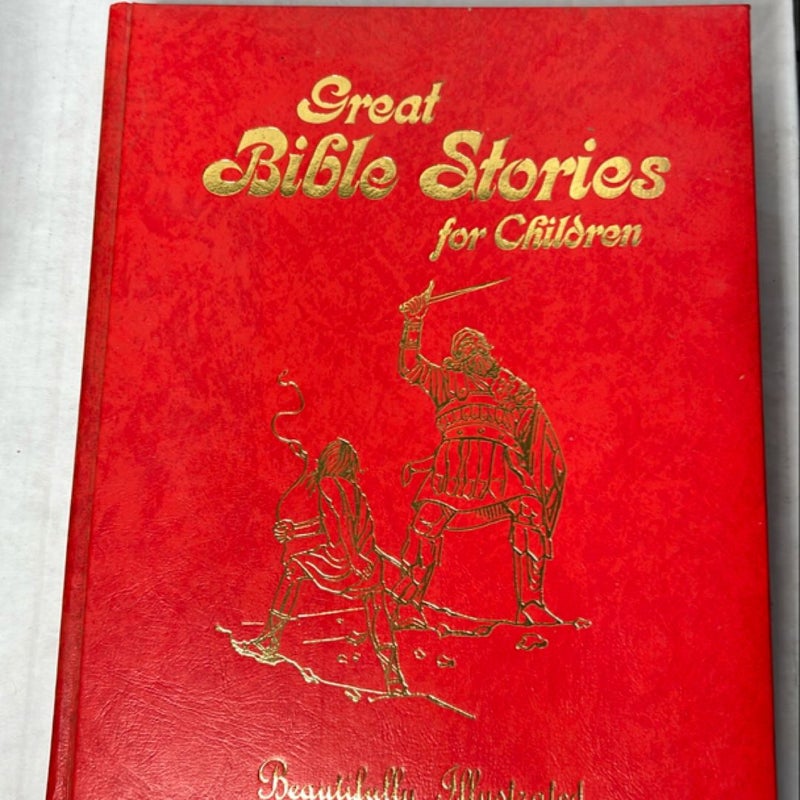 Vintage 1974 Great Bible Stories For Children Royal Publishers Large Print Illustrated Book