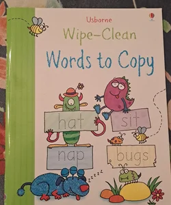 Usborne Wipe Clean Words to Copy