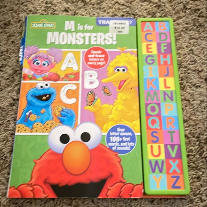 Sesame Street: M Is for Monsters! Trace and Say Sound Book